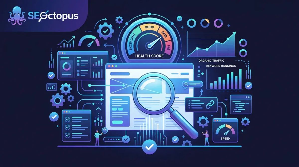 SEO audit process — checklist and analysis dashboards